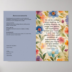 Bewerken, Kerkbulletin downloaden Poster