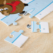 Bewerken, Kerstmis/Navidad, Olentzero schaatsen, Legpuzzel (Zijkant)