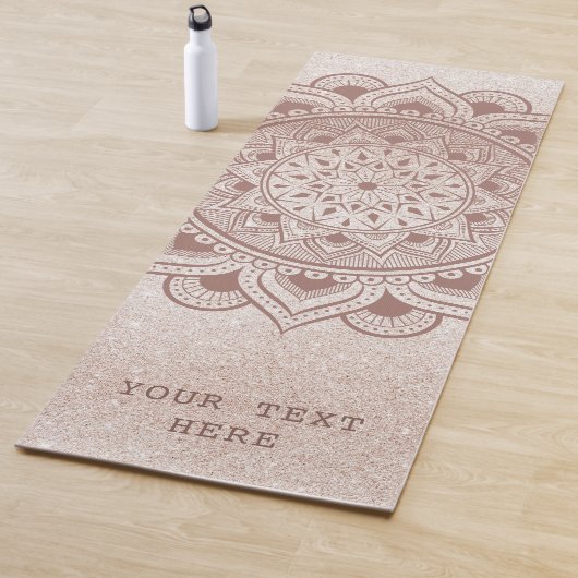 Bewerken met uw Roos Gold Mandala voor aangepaste Yogamat (In situ)