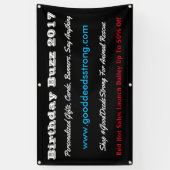 Bewerken op maat van uw bedrijf spandoek (Verticaal)