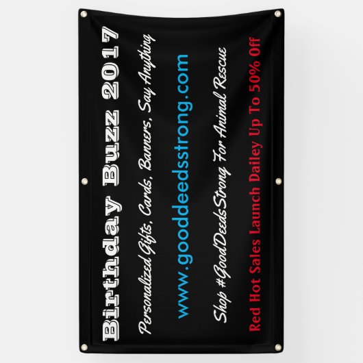 Bewerken op maat van uw bedrijf spandoek (Verticaal)