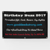 Bewerken op maat van uw bedrijf spandoek (Horizontaal)