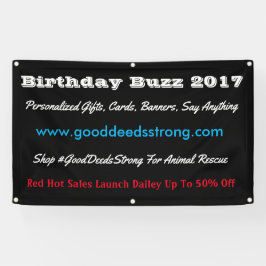 Bewerken op maat van uw bedrijf spandoek