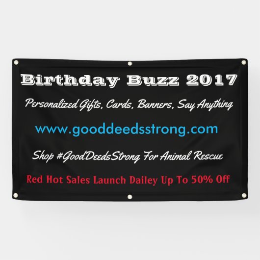 Bewerken op maat van uw bedrijf spandoek (Horizontaal)