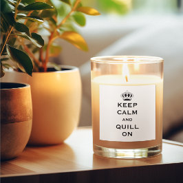 Bewerken QUILL--Custom Keep Calm 3-in Vierkante St Vierkante Sticker