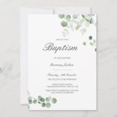 Bewerking Doop Uitnodiging, Aangepaste Doop Kaart (Voorkant)