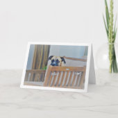 Bewerking van een hond met bewolking kaart (Voorkant)