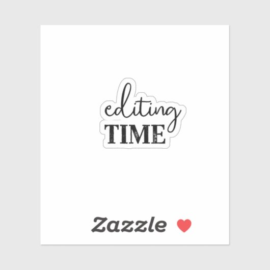 Bewerkingstijd, maker van inhoud sticker (Vel)