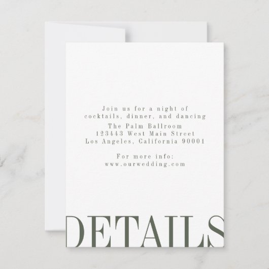 Bewerkingstijl Details Card Kaart (Voorkant)