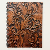  bewerkt leder planner (Voorkant)