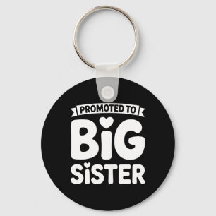 Bewerkt tot Big Sister Outfit voor Meisjes Zwanger Sleutelhanger