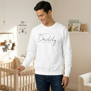 Bewerkt tot Daddy Cozy Family Script Ontwerp Trui
