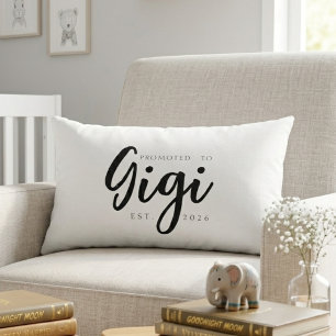 Bewerkt tot Gigi Zachte Aandenken Script Kussen