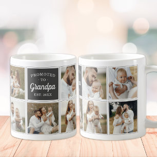 Bewerkt tot opa aangepast fotolijstje met 9 foto's koffiemok