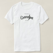 Bewerkt tot Opa Opgericht Jaar Wit T-shirt (Design voorkant)