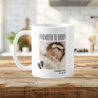 Bewerkt tot papa baby foto aandenken koffiemok