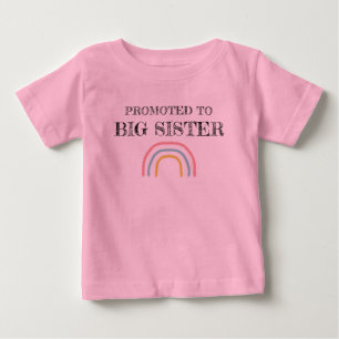Bewerkt tot Regenboog T-shirt voor grote zus