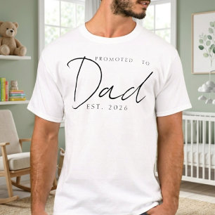 Bewerkt tot Vader Klassiek Oprichtingsjaar Script T-shirt