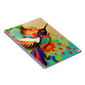 Bewerkte Kolibrie Notitieboek (Rechterzijde)