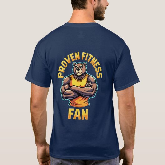 "Bewezen Fitness Fan T-shirt - Empower Your Workou (Achterkant)