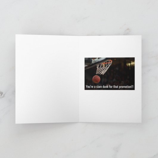 Bewezen track record, Slam Dunk, Promotion - Kaart (Binnen)