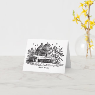 Bewick bijenkorf bijen briefkaarten