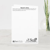 Bewicks Wren bedankkaart (Achterkant)