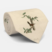 Bewick's Wren van Audubon's Birds of America Stropdas (Opgerold)