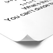 Bewijs 1+1=1 poster (Hoek)