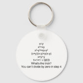 Bewijs 1+1=1 sleutelhanger (Voorkant)