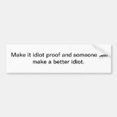 Bewijs Bumpersticker (Voorkant)