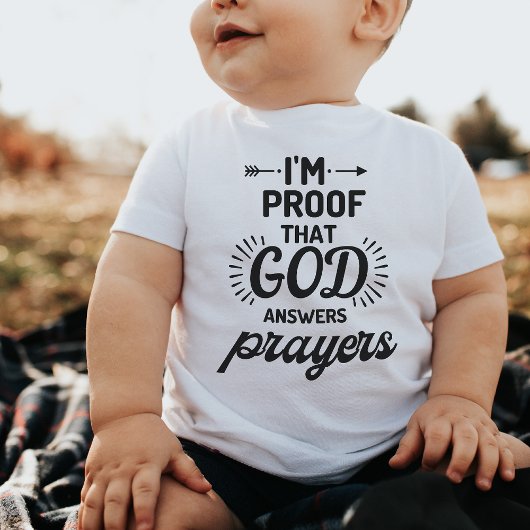 Bewijs dat God gebeden gepersonaliseerde cadeaus b Romper