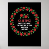 Bewijs dat ik de geduld heb om te blijven staan poster (Voorkant)