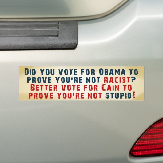 Bewijs dat je niet dom bent - Stembijen Bumpersticker (Op auto)