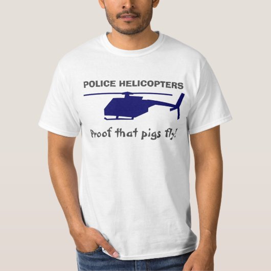 Bewijs dat varkens vliegen t-shirt (Voorkant)