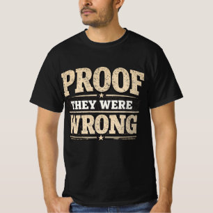 Bewijs dat ze het mis hadden Vintage gedesdistress T-shirt