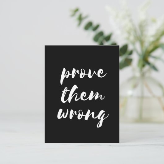 Bewijs dat ze het mis hebben briefkaart (Staand voorkant)
