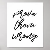 Bewijs dat ze het mis hebben poster (Voorkant)