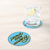 Bewijs dat ze ongelijk hebben - Motivatie print Ronde Kartonnen Onderzetter (Insitu)