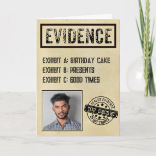 Bewijs echte misdaad moord mysterie detective kaart