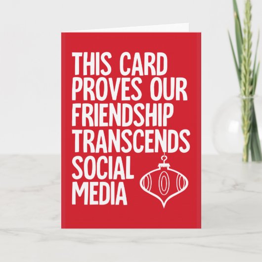 Bewijs - grappige kerstkaart feestdagen kaart (Voorkant)