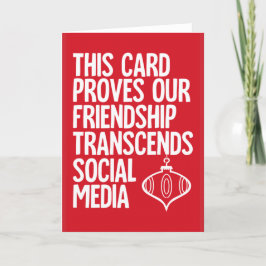 Bewijs - grappige kerstkaart feestdagen kaart