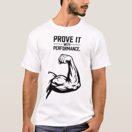 Bewijs het Minimalistische typografie T-shirt - Ve