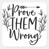 Bewijs hun verkeerde Sticker (Voorkant)