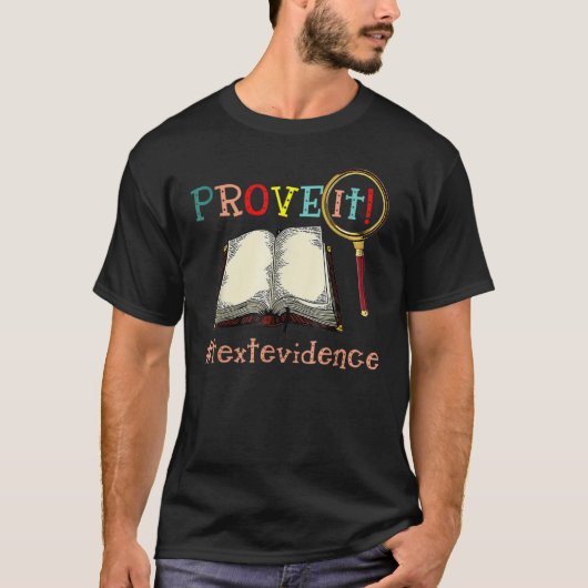 Bewijs IT-tekst leesleraar T-shirt (Voorkant)
