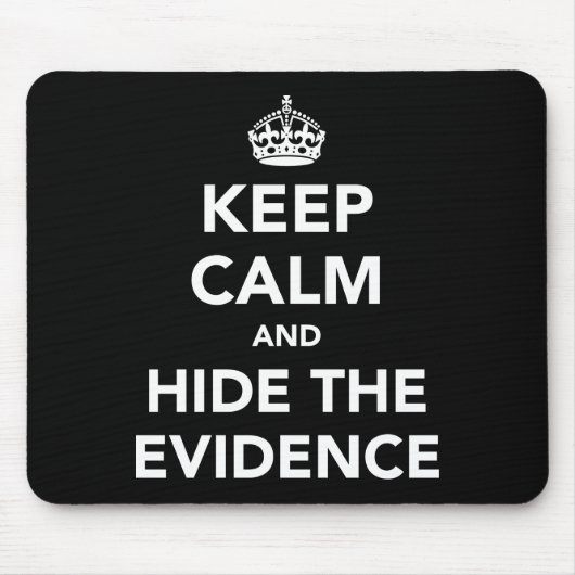Bewijs kalmeren en verbergen muismat (Voorkant)