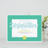 Bewijs van behulpzaamheid (Staand voorkant)