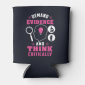 Bewijs van de vraag en denk Kritisch Wetenschap Blikjeskoeler (Voorkant)