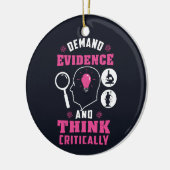 Bewijs van de vraag en denk Kritisch Wetenschap Keramisch Ornament (Links)