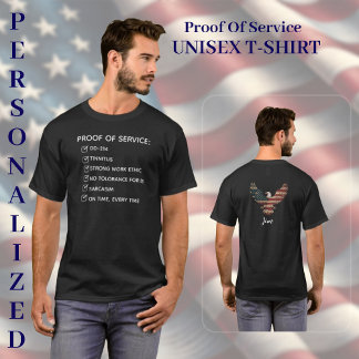 Bewijs van Dienst Mannen of Vrouwen T-shirt